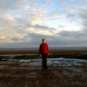 Alice at Brancaster / Scanned Velvia 50 Slide