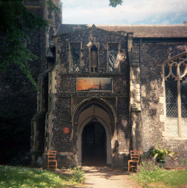 Recommissioned church in Norwich. Ensign Ful-Vue Super on Kodak Ektar